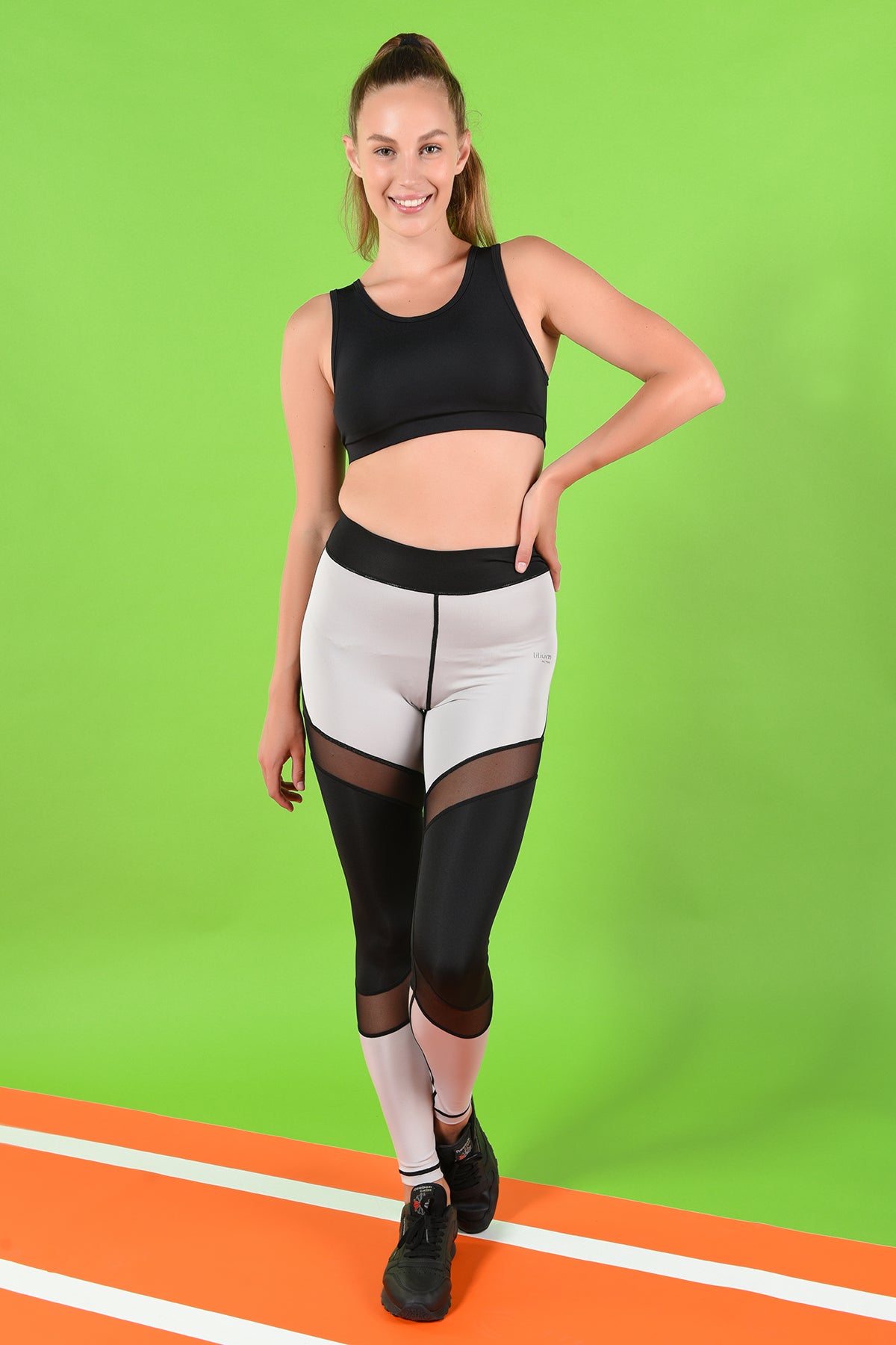 Karma Design Grey & Mesh Active Sportswear for Women